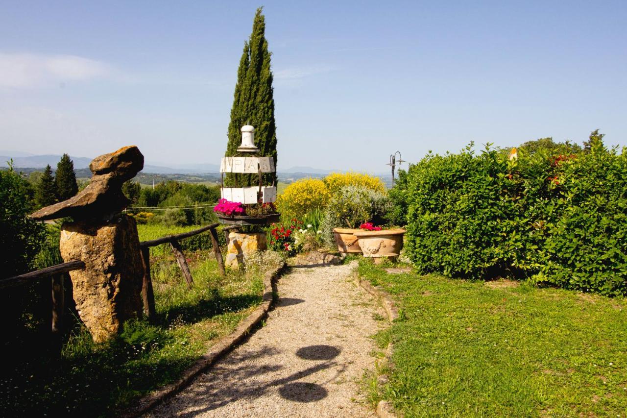 Hotel Agriturismo Poggio Pistolese Montaione Exterior foto